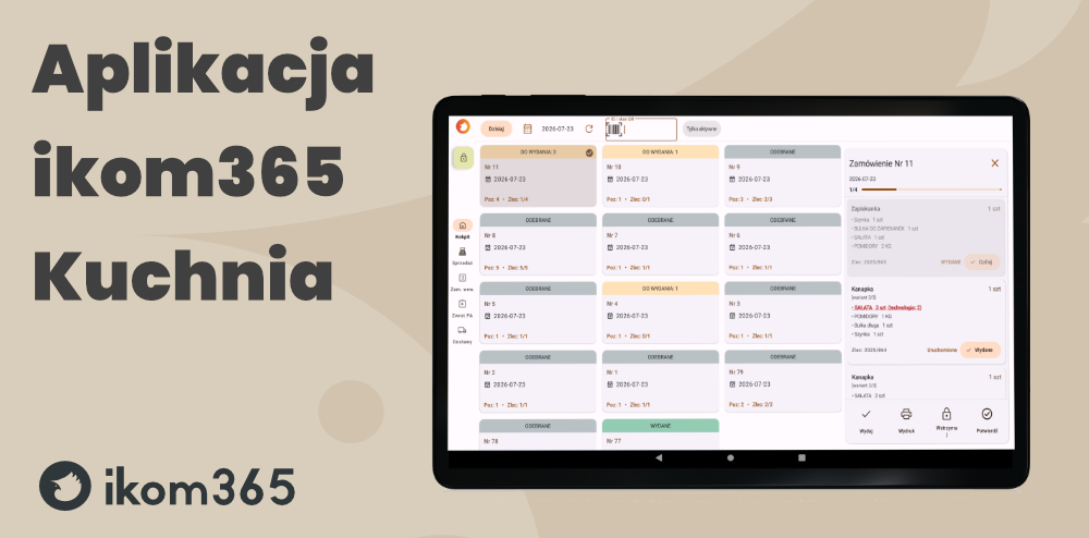 ikom365 Kuchnia – szybsza realizacja zamówień